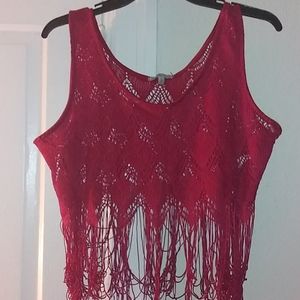 Charlotte russe crochet crop top